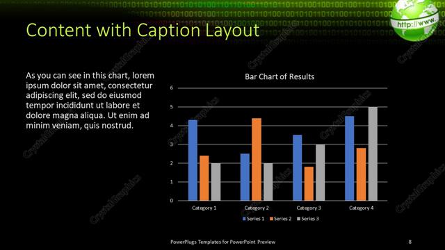 Content with Caption presentation slide layout