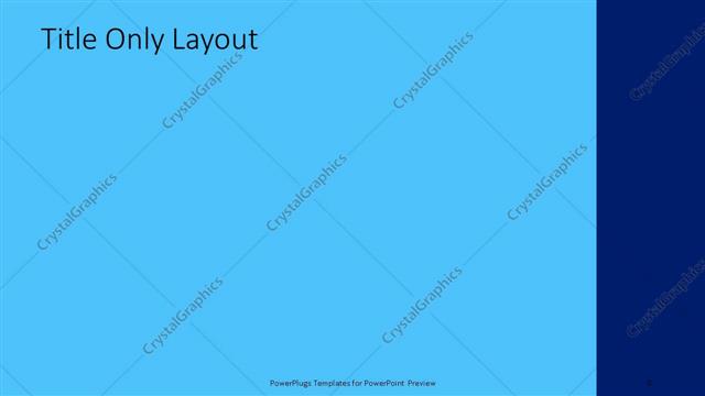 Title Only presentation slide layout