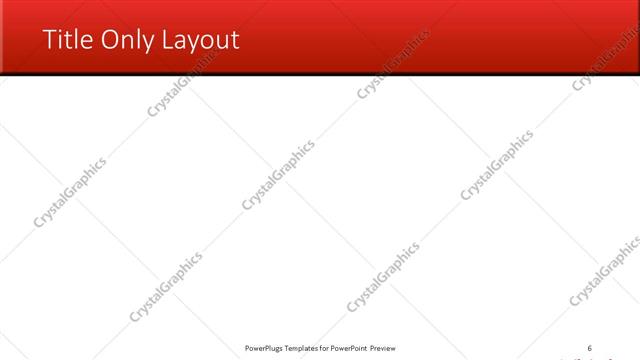 Title Only presentation slide layout