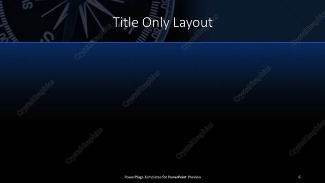 Title Only presentation slide layout
