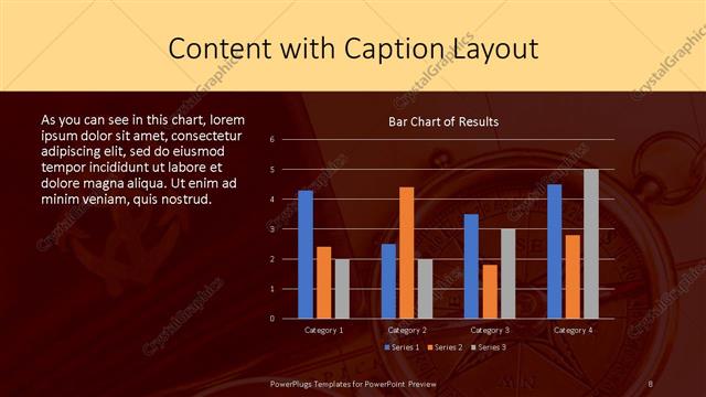 Content with Caption presentation slide layout