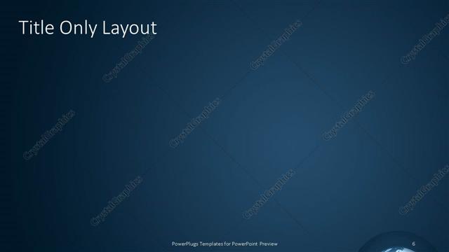 Title Only presentation slide layout