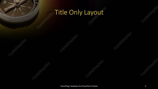 Title Only presentation slide layout