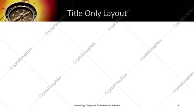Title Only presentation slide layout