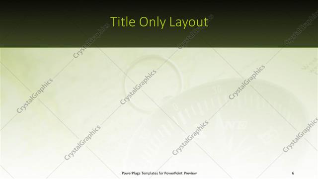 Title Only presentation slide layout