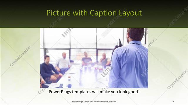 Picture with Caption presentation slide layout