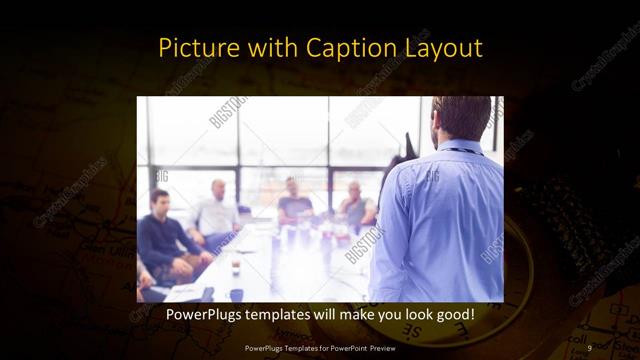 Picture with Caption presentation slide layout