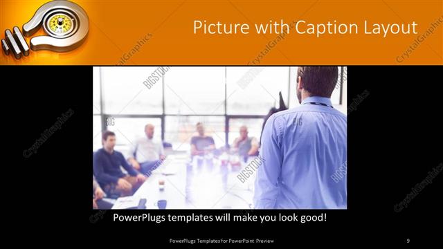 Picture with Caption presentation slide layout