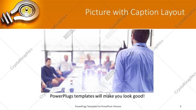 Picture with Caption presentation slide layout