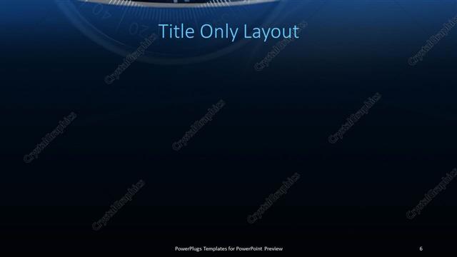 Title Only presentation slide layout