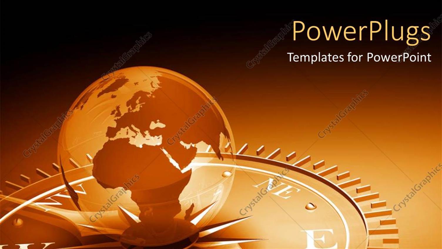 Featuring Compass Rose with Globe Earth World Sitting on it