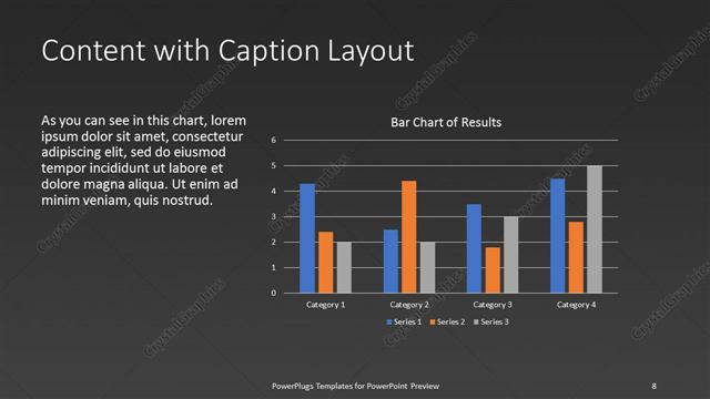 Content with Caption presentation slide layout