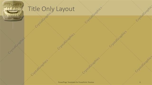 Title Only presentation slide layout