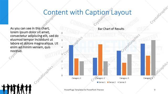 Content with Caption presentation slide layout