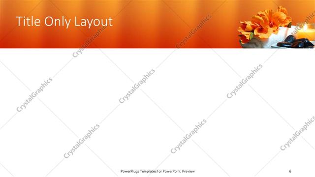 Title Only presentation slide layout