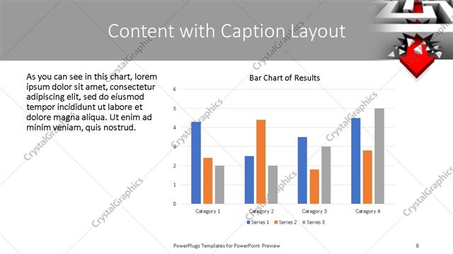 Content with Caption presentation slide layout