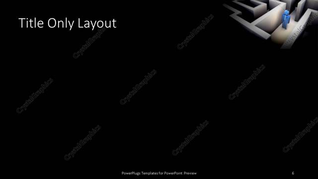 Title Only presentation slide layout