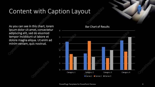 Content with Caption presentation slide layout