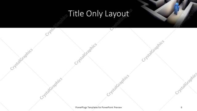 Title Only presentation slide layout
