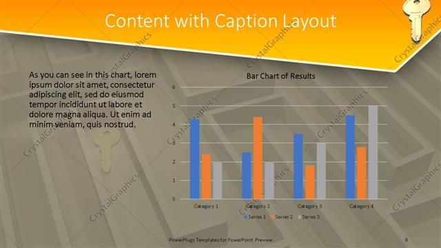 Content with Caption presentation slide layout