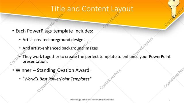 Title and Content presentation slide layout