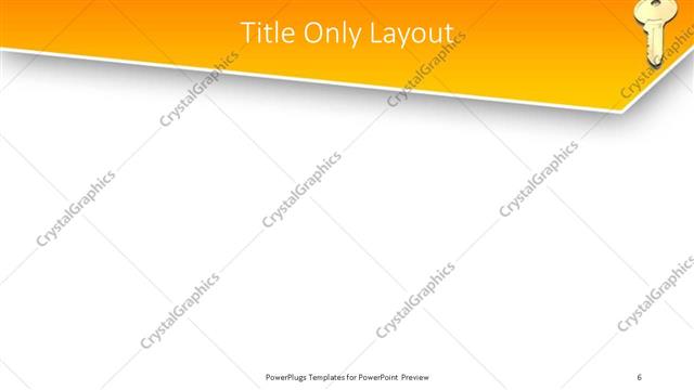 Title Only presentation slide layout