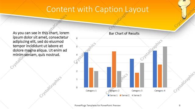 Content with Caption presentation slide layout