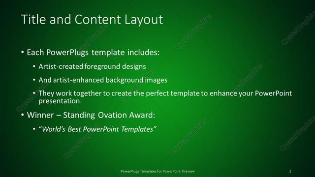 Title and Content presentation slide layout