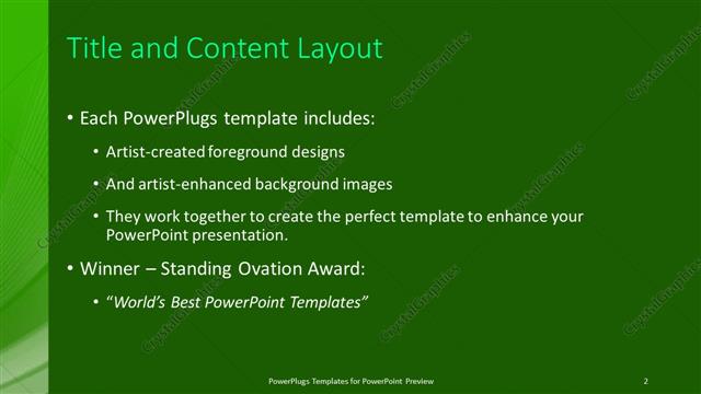 Title and Content presentation slide layout