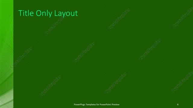 Title Only presentation slide layout