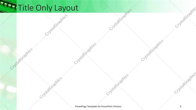 Title Only presentation slide layout