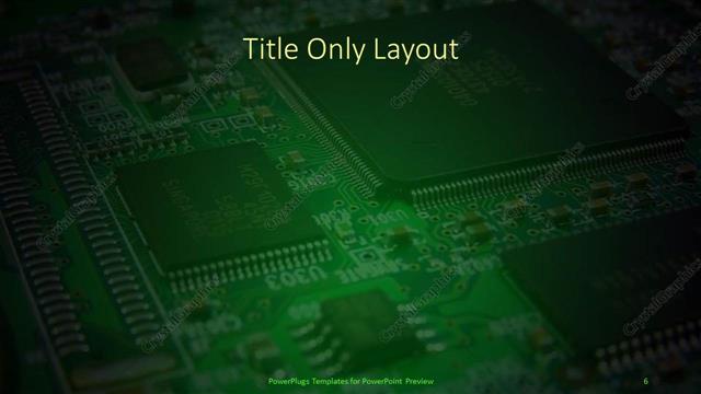 Title Only presentation slide layout