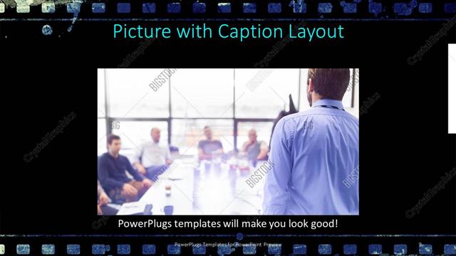 Picture with Caption presentation slide layout