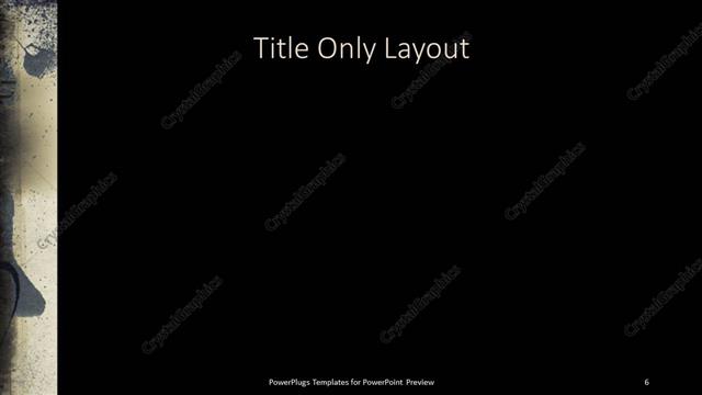 Title Only presentation slide layout
