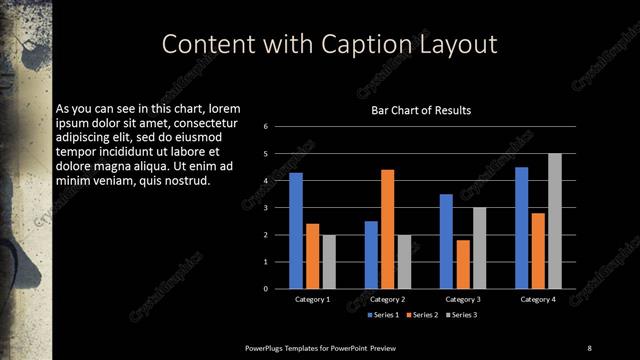 Content with Caption presentation slide layout