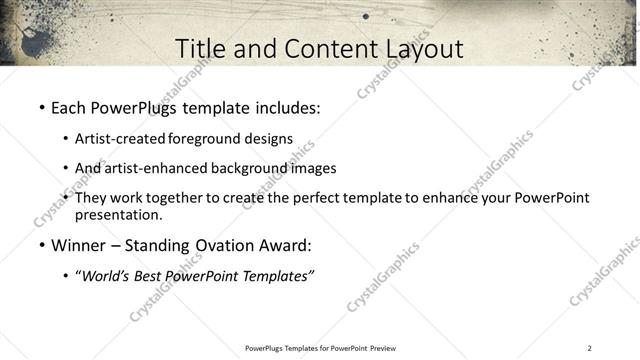 Title and Content presentation slide layout