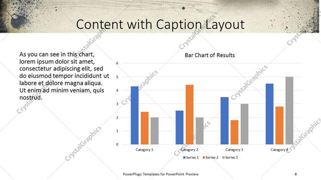 Content with Caption presentation slide layout