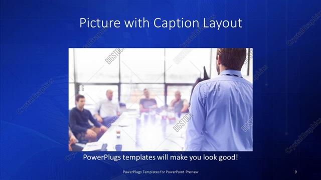 Picture with Caption presentation slide layout