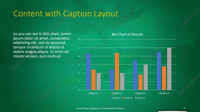 Content with Caption presentation slide layout