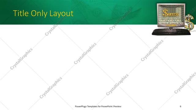 Title Only presentation slide layout