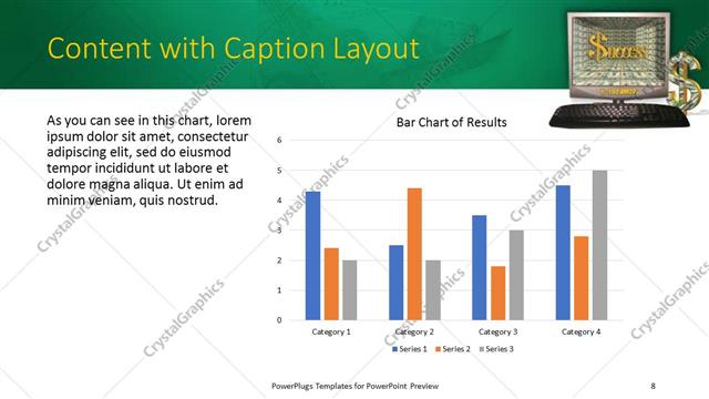 Content with Caption presentation slide layout