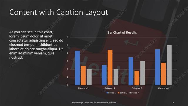 Content with Caption presentation slide layout