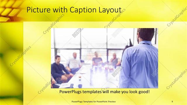 Picture with Caption presentation slide layout