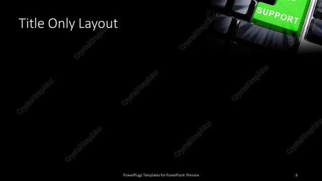 Title Only presentation slide layout