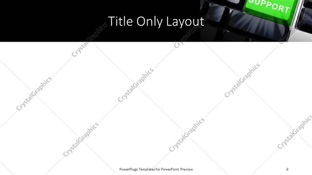 Title Only presentation slide layout
