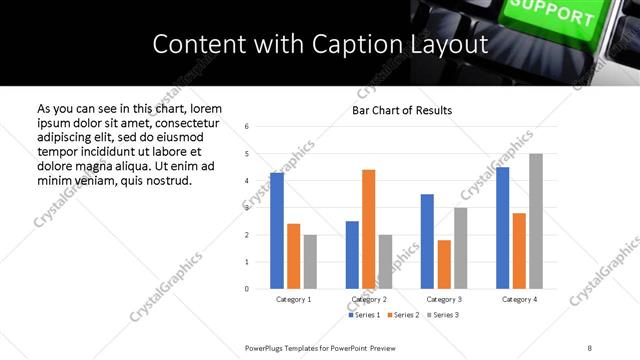 Content with Caption presentation slide layout
