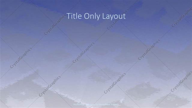 Title Only presentation slide layout