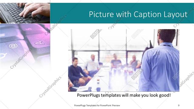 Picture with Caption presentation slide layout