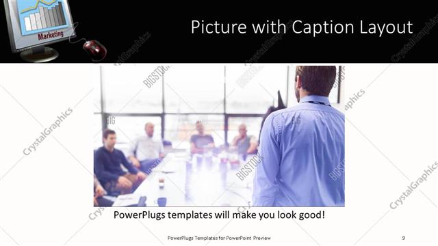 Picture with Caption presentation slide layout