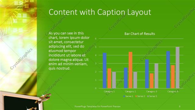 Content with Caption presentation slide layout